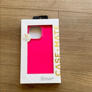 case-mate Hot Pink MagSafe Case for iPhone 2024 Pro Max